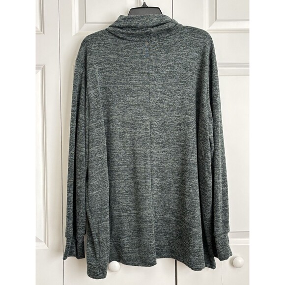 Notations Women's Size 2X Heather Knit Top Pullover Tunic Sweater Long Sleeve - Picture 4 of 8